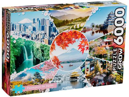 Quebra-cabeça 6000 Peças Paisagens do Japão - Grow - Quebra-Cabeça -  Magazine Luiza