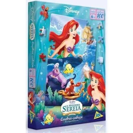 Quebra-Cabeça - Disney Princesa - 100 Peças - Jak - Pequena Sereia -  Toyster - Ri Happy