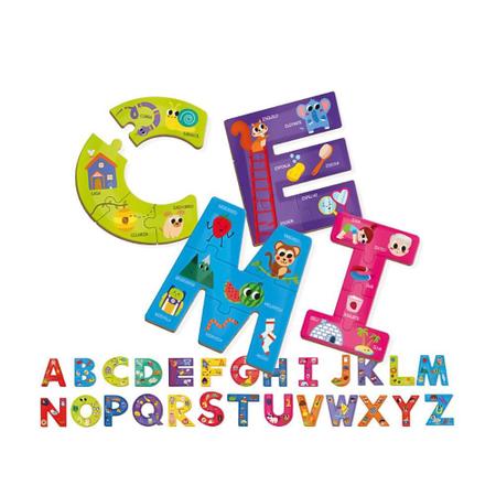 Imagem de Quebra-Cabeça Alfabeto Gigante - Brincadeira de Criança