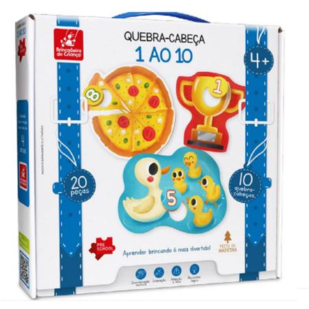 Kit Brinquedo Educativo Quebra-cabeça Infantil Barato Inmetr