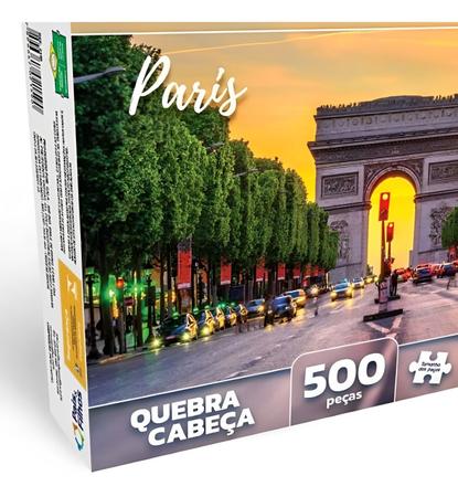 Imagem de Quebra-Cabeça Arco Do Triunfo Paris 500 Peças Puzzle Infantil Pedagógico