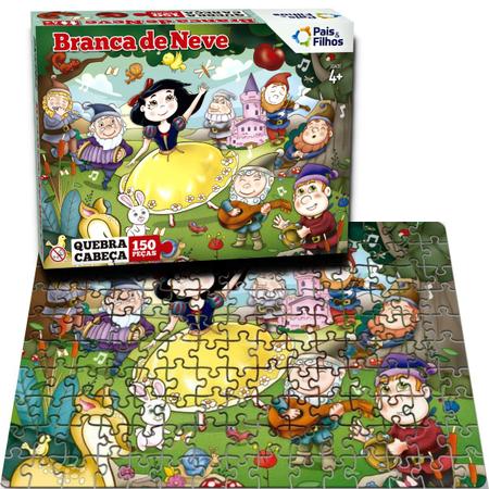 Jogo Quebra Cabeça Princesas 28 Peças Pais & Filhos +4