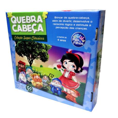 Quebra-Cabeça Infantil - 150 Peças - Branca de Neve - Pais e Filhos