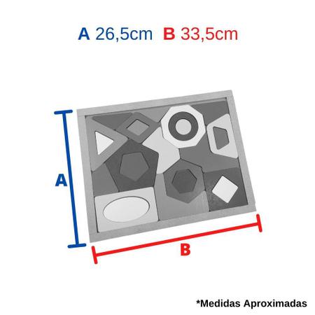 Quebra-cabeça Infantil Evolutivo Brinquedo Educativo - Carlu