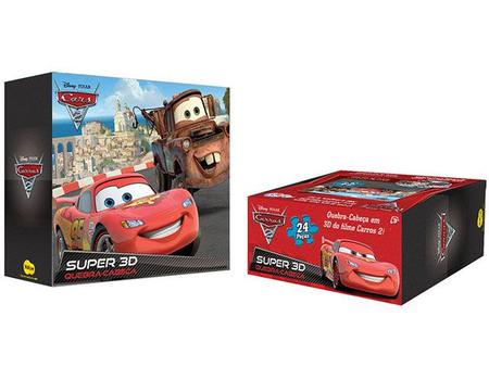 Brinquedo Quebra-Cabeça 3d Carros Disney - RED em Promoção na