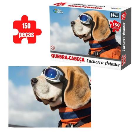 Quebra Cabeça 150 Peças Cachorro Aviador - Pais & Filhos - News