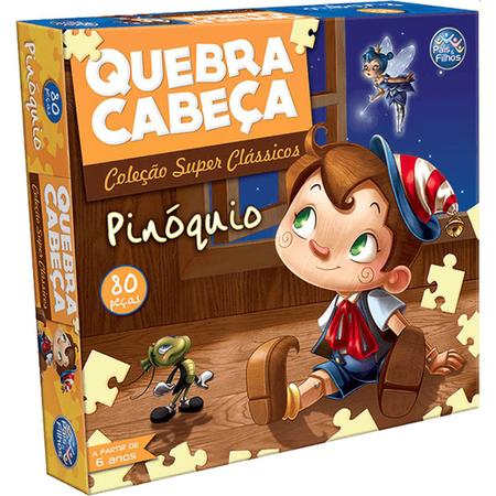Jogo Quebra-Cabeça: Pinóquio - 80 Peças Pais & Filhos - Quebra-Cabeça -  Magazine Luiza