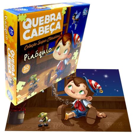 Jogo Quebra-Cabeça: Pinóquio - 80 Peças Pais & Filhos - Quebra-Cabeça -  Magazine Luiza