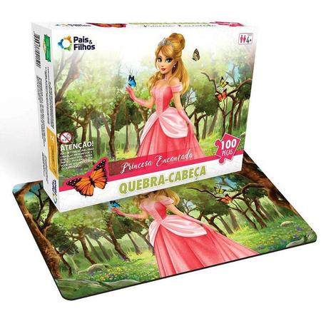 Quebra-Cabeça Princesa Encantada - 100 Pcs