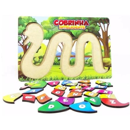 QUEBRA CABEÇA LISO COBRINHA- Viver Brincando