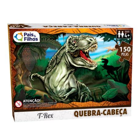 Quebra Cabeça Puzzle Dinossauros 4 Em 1 Toia - 12150