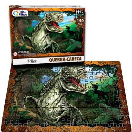 Quebra Cabeça Puzzle Dinossauros 4 Em 1 Toia - 12150