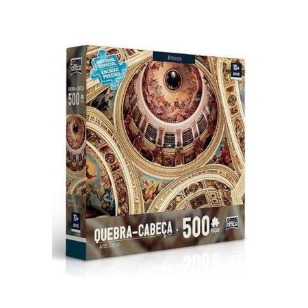 Puzzle Quebra Cabeça 500 peças Arte Sacra Vitral – Game Office