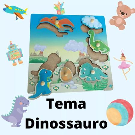 Compre Quebra-cabeça de encaixe - Dinossauros