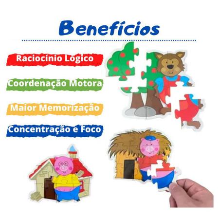 Brinquedo Educativo Jogo Oque Eu Como Quebra Cabeça Figuras - Nig  Brinquedos - Brinquedos Educativos - Magazine Luiza