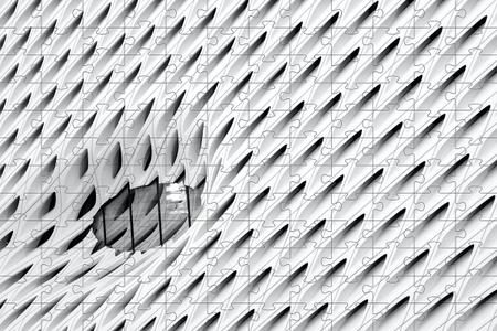 Imagem de Quebra-cabeça dificil para adultos linha Abstract Secret 300 peças - Grey