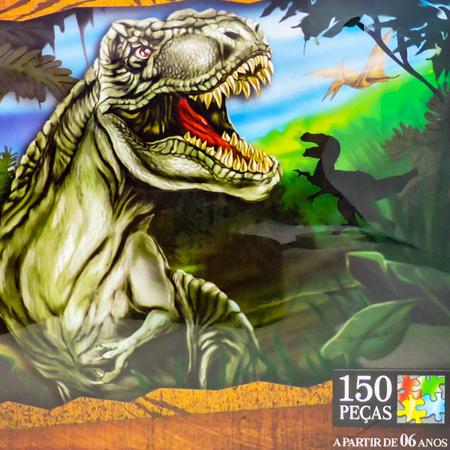 Jogo Pedagógico Quebra Cabeça Infantil Dinossauro T-Rex 150 Peças Brinquedo  Menino - Pais e filhos - Quebra-Cabeça - Magazine Luiza