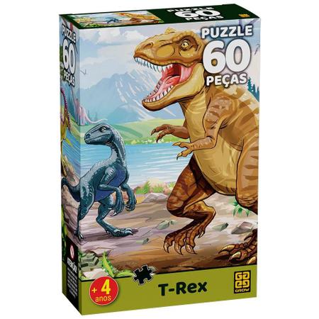 Puzzle 100 peças Dinossauros - Loja Grow