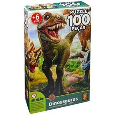 Quebra-Cabeça - Dinossauros - 100 Peças - Grow - STEM Toys - Brinquedos  Educativos e STEAM