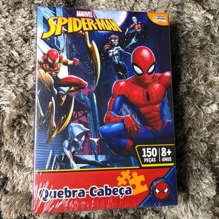 QUEBRA CABEÇA 150PC HOMEM ARANHA - Quebra Cabeça Homem Aranha 150