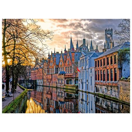 Canal em Bruges - Quebra-Cabeça - Geniol