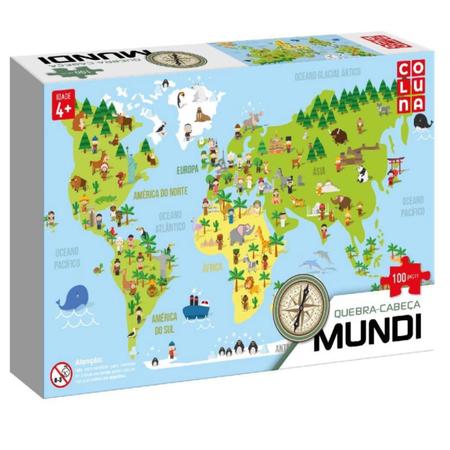 Brinquedo Jogo Quebra-Cabeça 100 Peças Tema Viagens - Compre Agora!