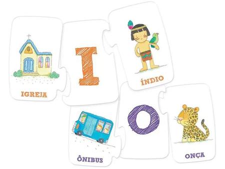 Kit 5 jogos educacional quebra cabeça puzzle alfabetização - Conecta - Quebra  Cabeça - Magazine Luiza