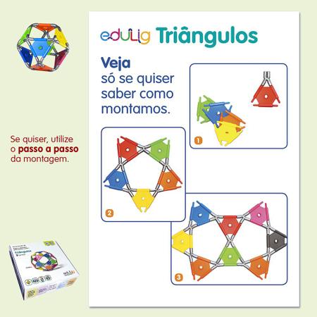 Quebra-cabeça Edulig Puzzle Monte Encaixe - 78 peças, conexões e