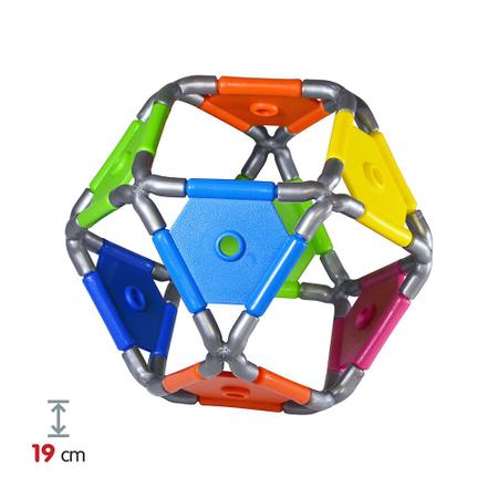 Quebra-cabeça Edulig Puzzle 3D Pirâmide - 144 peças e conexões - 6