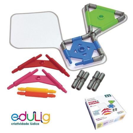 Quebra-cabeça Edulig Puzzle Monte Encaixe - 78 peças - GNZLVLJAB - Edulig -  Kits e Gifts