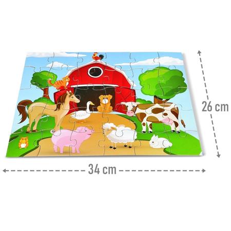 Conjunto 4 Quebra Cabeça Infantil Progressivo Animal 36 Pçs - Nig  Brinquedos - Quebra Cabeça Progressivo - Magazine Luiza