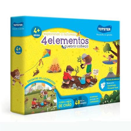 Imagem de Quebra-Cabeça Explorando a Natureza 4 Elementos Toyster