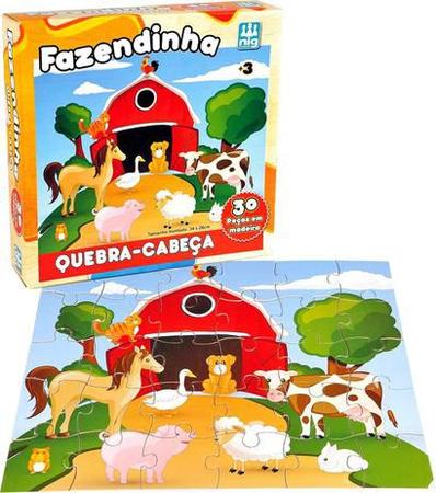 Imagem de Quebra cabeca fazendinha 30 pcs nig 424