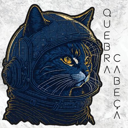 Imagem de Quebra-Cabeça Gato Astronauta, Cosmonauta Felino. Formatos Especiais. Ilustrações Exclusivas