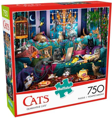 Jogo Quebra Cabeça Adoráveis Gatinhos Gato 500 peças Puzzle Grow Família  Raciocínio Divertido em Promoção na Americanas
