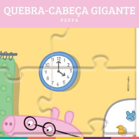 Jogo Quebra Cabeça Gigante Peppa Pig Nig Brinquedos Infantil