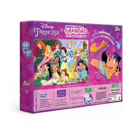 Quebra-Cabeça Grandão 48 Peças - Princesas Disney - Toyster - MP