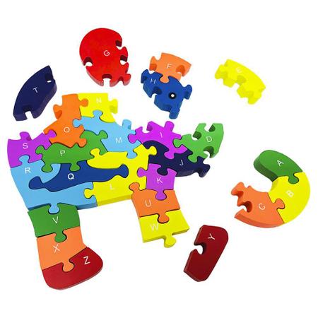 Quebra-cabeça Infantil Peixe 8 peças Brinquedo Educativo MDF - Maninho - 3  anos - Quebra Cabeça - Magazine Luiza