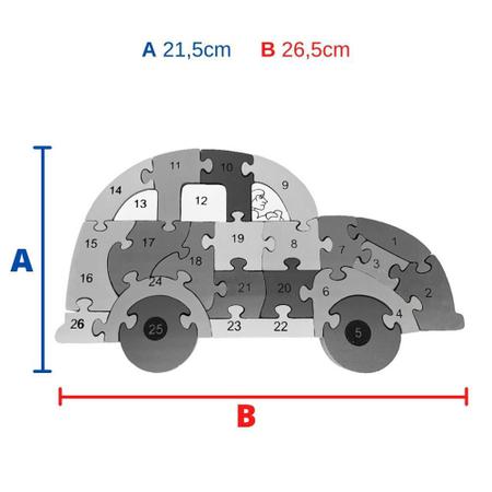 Quebra Cabeça Infantil Cachorro 3D MDF 26Pçs- VMP