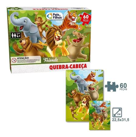 Jogo de Quebra-Cabeça Unicórnio 60 PeçasMaravilhas do Lar - Jogo de Quebra- Cabeça Unicórnio 60 Peças - Pais & Filhos