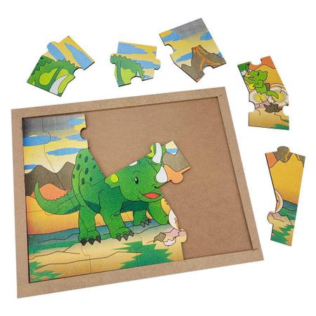 Ravensburger - Quebra-cabeça infantil da coleção 2x24 peças - Dino