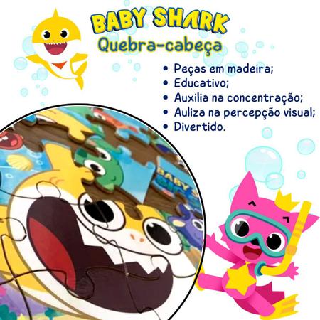 Jogo Quebra Cabeca Madeira Do 1 Ao 10 Club Shark +4Anos – Papelaria Pigmeu