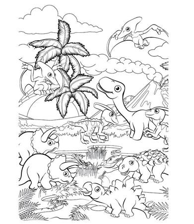 Dinossauro - Desenhos para Colorir - Brinquedos de Papel