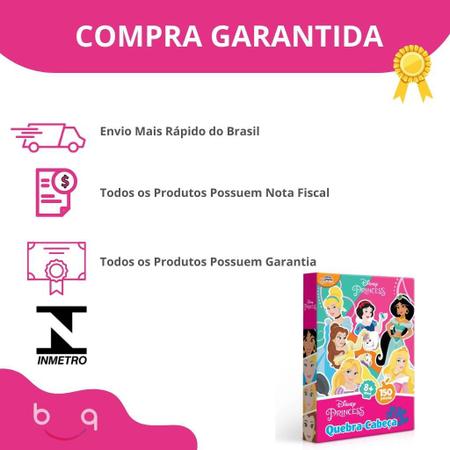 Jogo Quebra Cabeça Infantil 150 peças Princesas Rosa Disney - Toyster - Quebra  Cabeça - Magazine Luiza