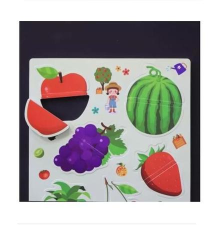 Quebra-Cabeça - Puzzle Frutas - 4033 - Grow - Real Brinquedos