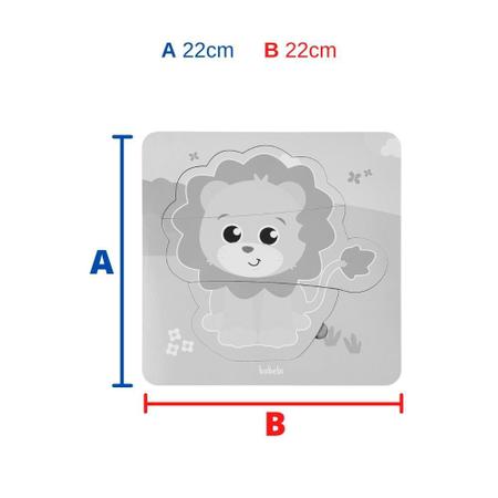 Quebra Cabeça Infantil de Madeira MDF E Encaixe Bêbe Leão - Babebi - Quebra  Cabeça - Magazine Luiza