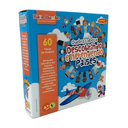 Quebra-cabeça 3D Tiranossauro Brinquedo Educativo - Bate Bumbo