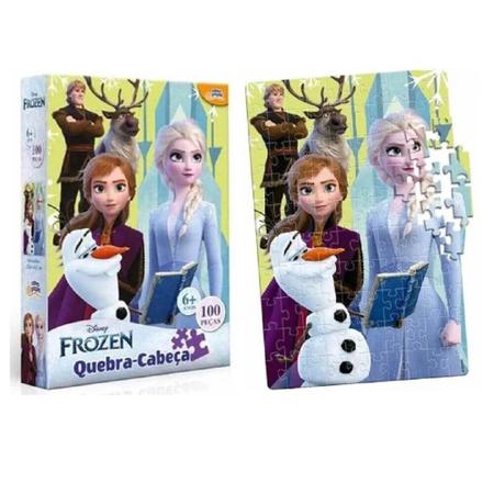 Imagem de Quebra-cabeça Infantil Disney Frozen 100 peças - Toyster