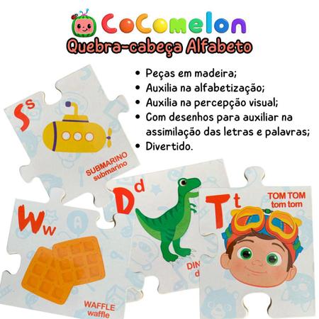 Jogo Quebra-Cabeça Números 1 Ao 10 Cocomelon Educativo Nig