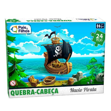 Pirates Jigsaw Puzzle - Piratas quebra-cabeça educação aventura